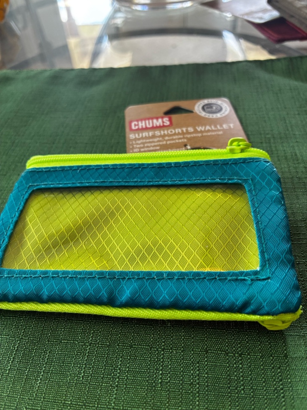 Chums surf shorts wallet NWT